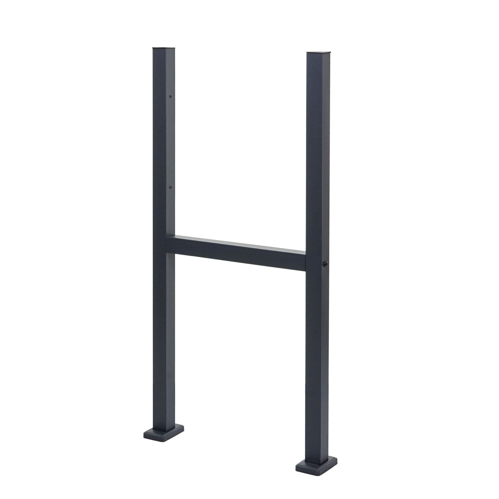 Standfuß für Paketkasten MCW-K41, Befestigungsständer Briefkasten Paketkastenständer, verzinkter Stahl ~ anthrazit | 04057651791333