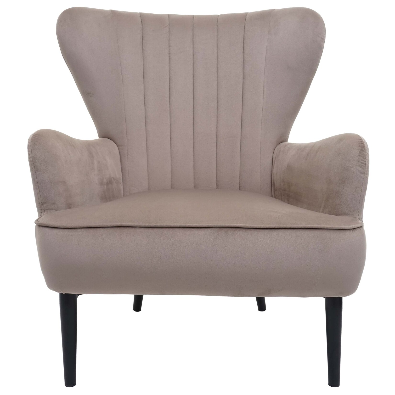 Lounge-Sessel MCW-K37, Cocktailsessel Polstersessel Sessel, Samt (280g/m²) ~ taupe | 04057651780238