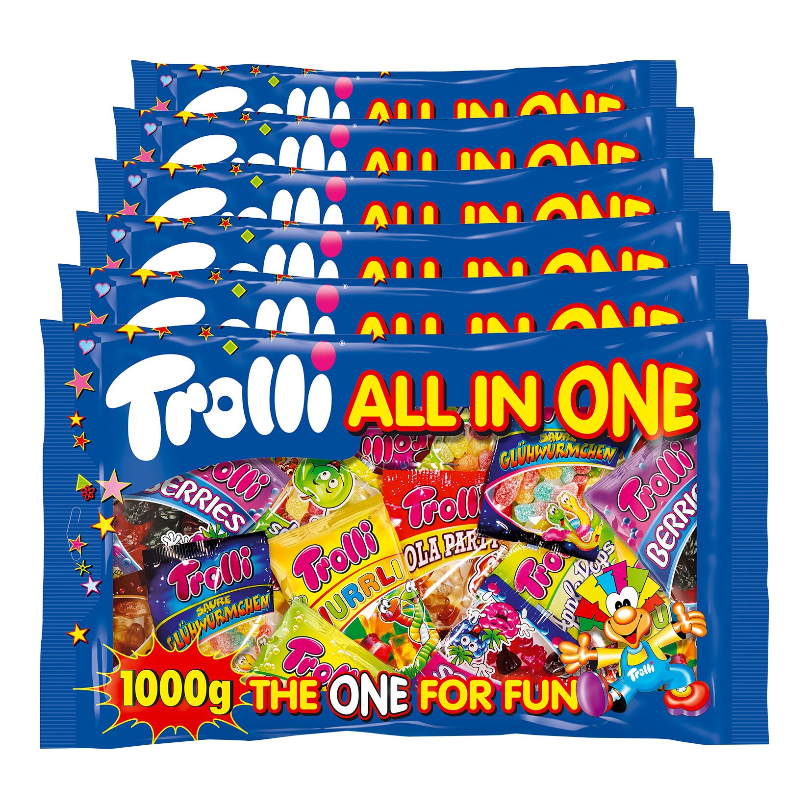 Trolli All in One Fruchtgummi-Mix 1 kg, 6er Pack - Bild 1
