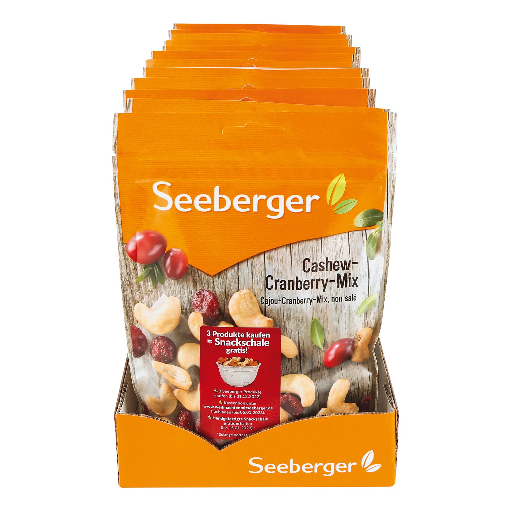 Seeberger Cashew-Cranberry-Mix 150 g, 12er Pack - Bild 1