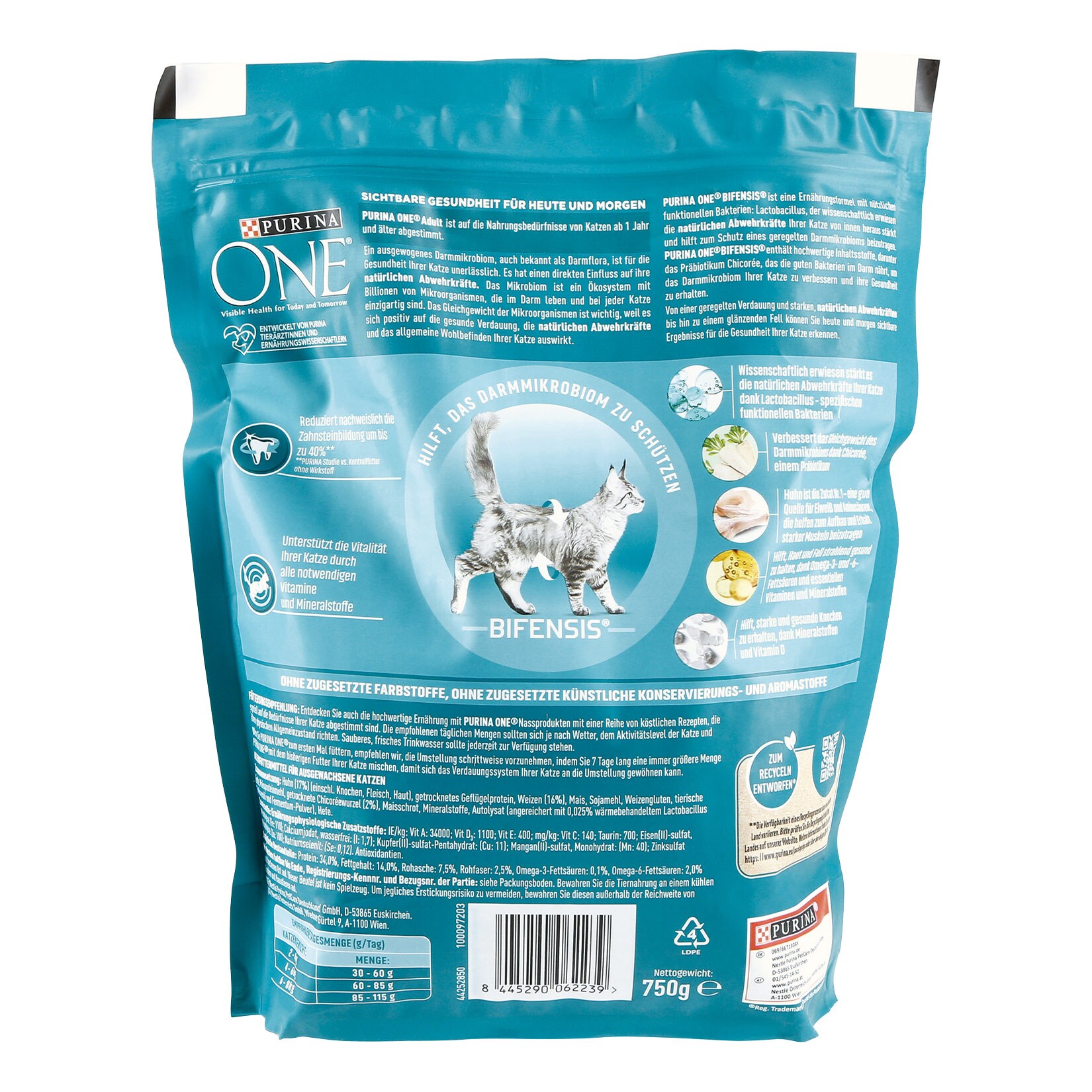 PURINA ONE Bifensis Adult Katzentrockenfutter 750 g, verschiedene Sorten,  8er Pack online kaufen bei Netto