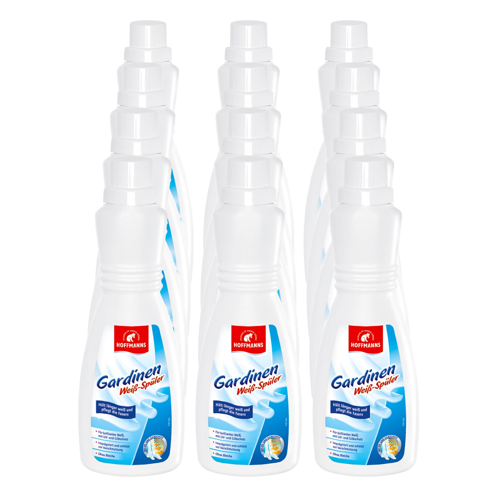 Hoffmanns Waschmittel Gardinen Weiß-Spüler 500 ml, 12er Pack