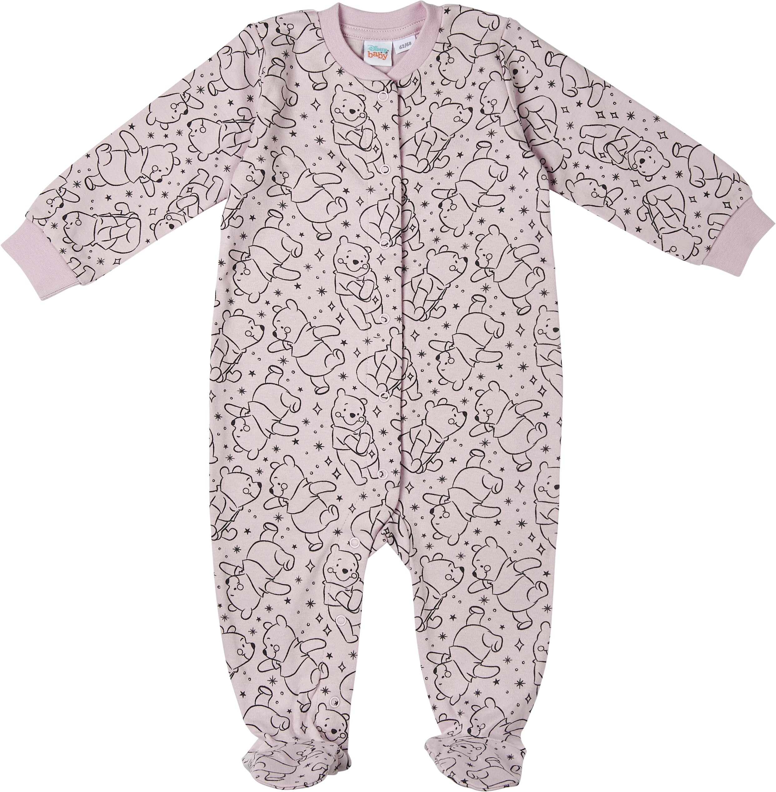 Baby Schlafoverall Winnie Pooh M&auml;dchen Gr. 62/68 - Bild 1