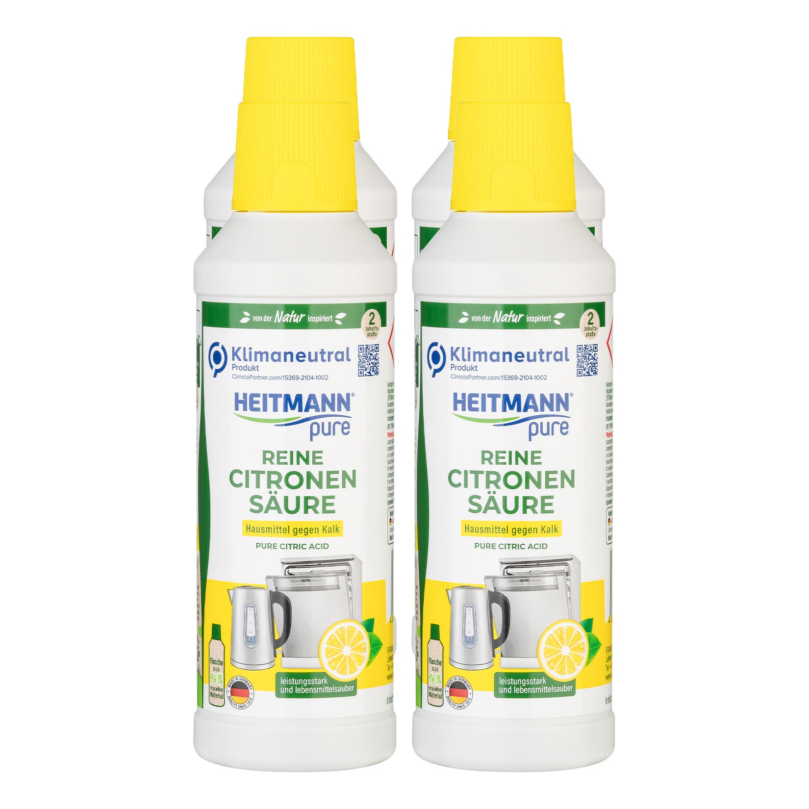 Heitmann pure Reine Citronens&auml;ure 500 ml, 4er Pack - Bild 1