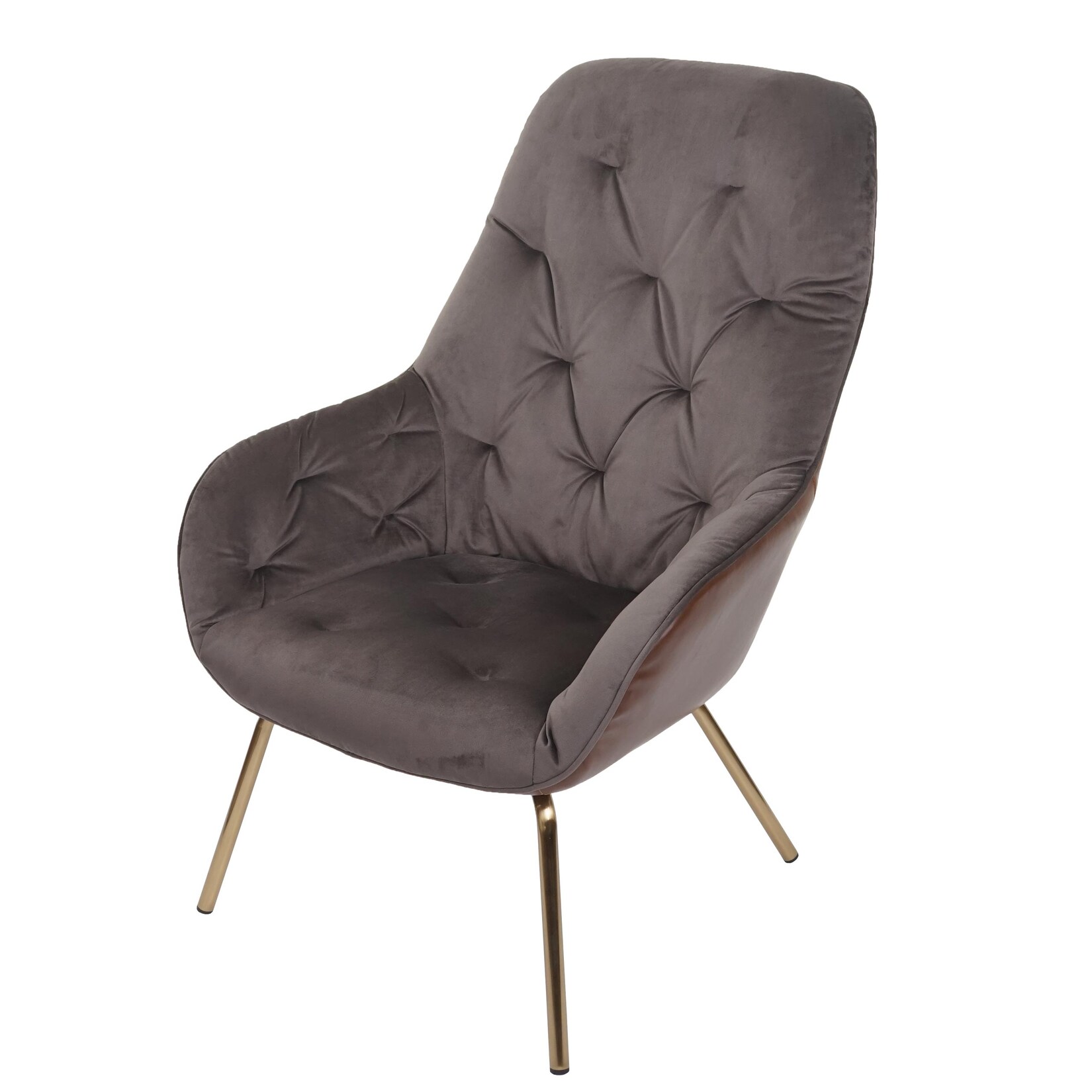 Esszimmerstuhl MCW-K26, Polsterstuhl Stuhl Wohnzimmerstuhl Küchenstuhl mit Armlehne, Metall ~ Samt, hellbraun | 04057651898193