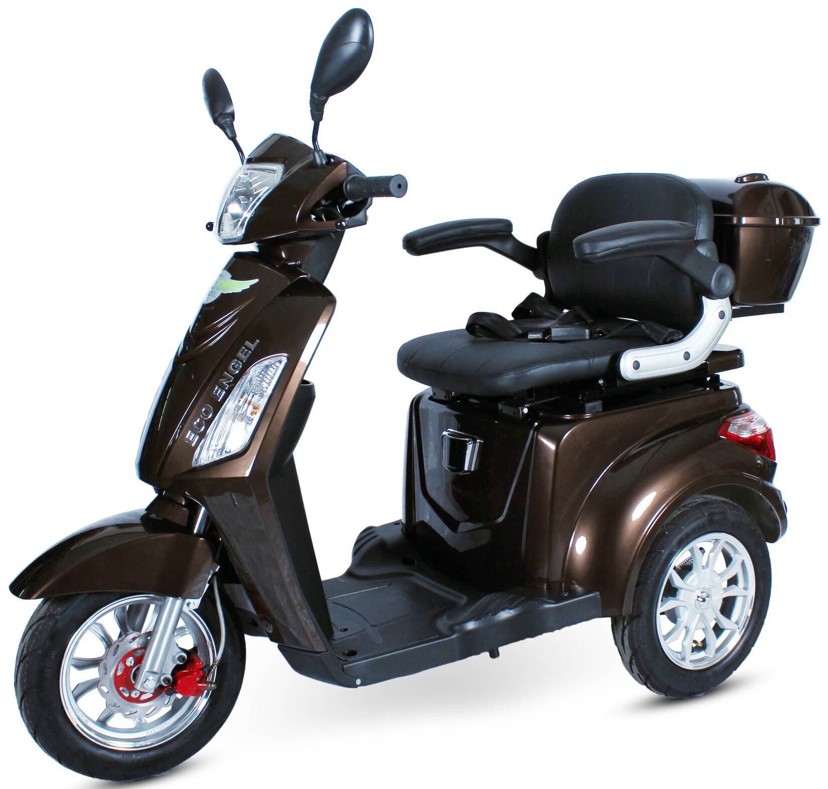 ECO ENGEL 500 Braun, 1000 Watt, 25 km/h, Elektromobil für Senioren, 3 Rad Roller