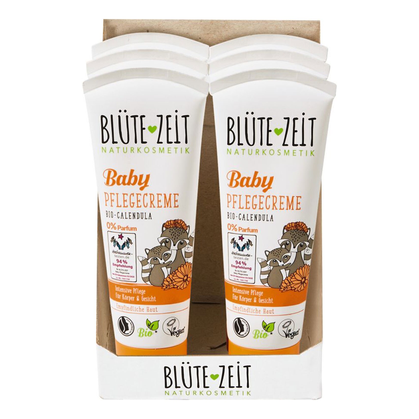 BLÜTE-ZEIT Baby Pflegecreme Bio-Calendula 75 ml, 6er Pack