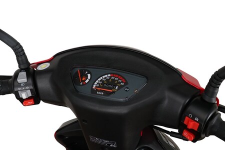 Alpha Motors Motorroller CityLeader 50 ccm 45 kmh EURO 5 rot inkl. Topcase  online kaufen bei Netto