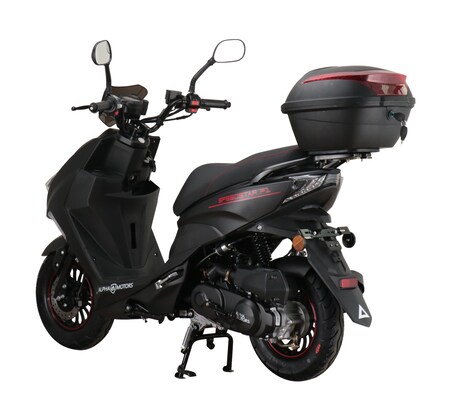 Alpha Motors Motorroller Speedstar FI 50 ccm 45 km/h EURO 5 mattschwarz  inkl. Topcase online kaufen bei Netto