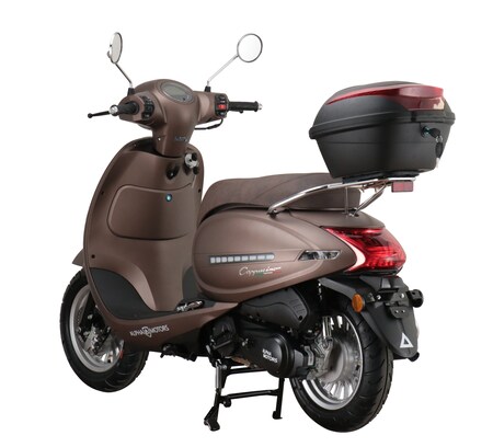 online 5 Motorroller 125 bei 85 Topcase inkl. kaufen mattbraun ccm km/h Cappucino EURO Alpha Motors Netto