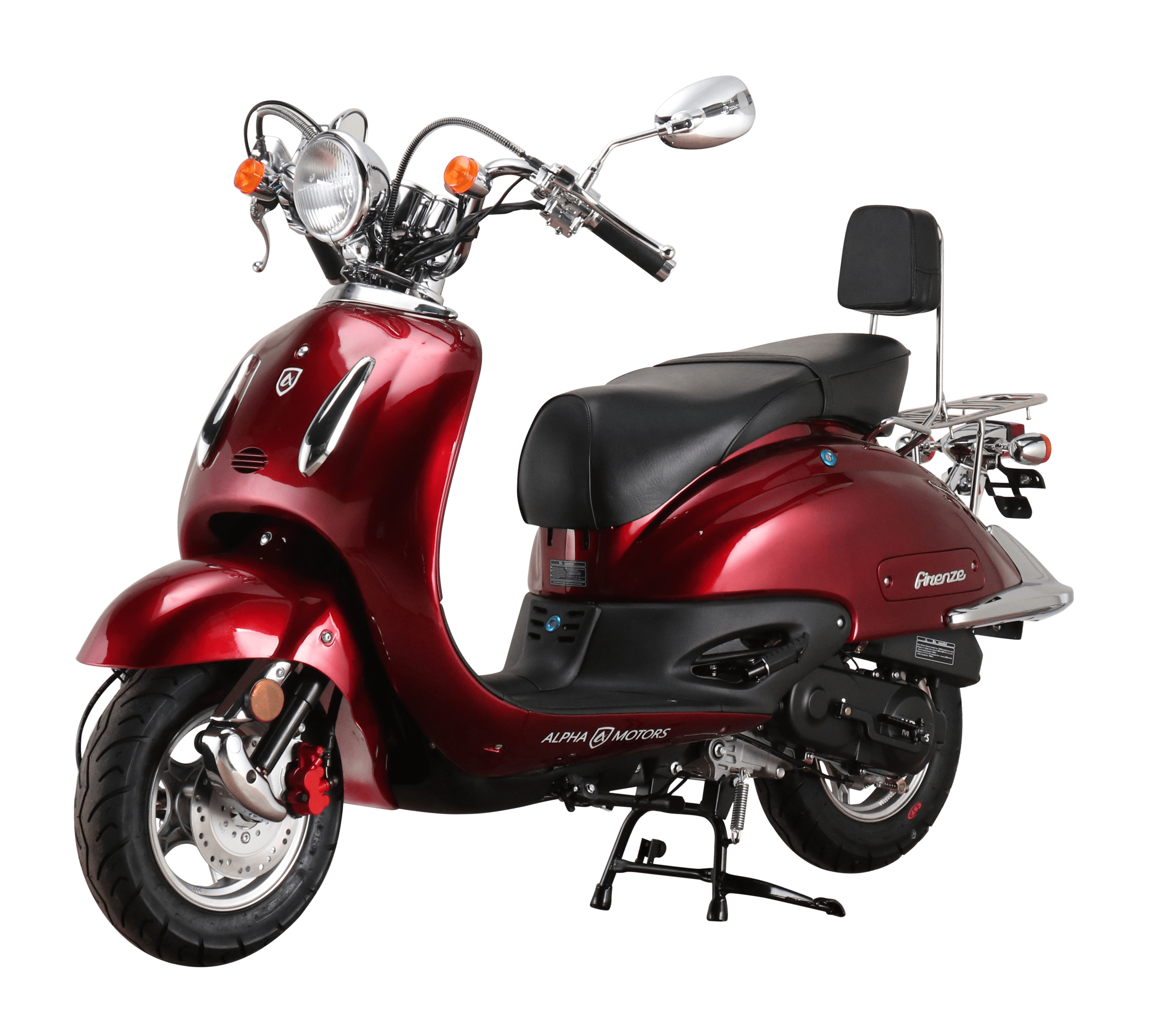 Alpha Motors Motorroller Retro Firenze 125 ccm 85 km/h EURO 5 weinrot - Bild 1