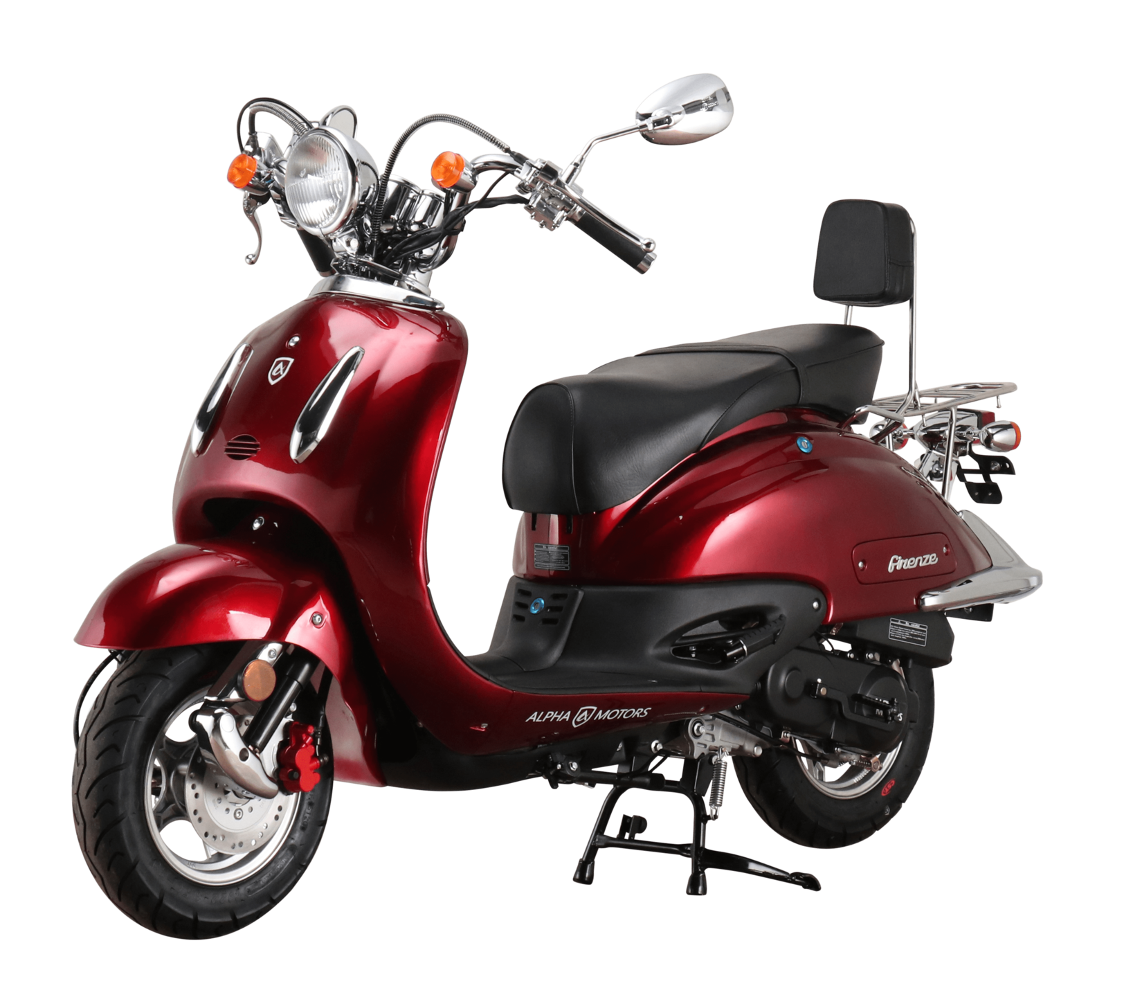 Alpha Motors Motorroller Retro Firenze 125 ccm 85 km/h EURO 5 weinrot | 04250274102634