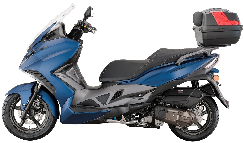 Alpha Motors Netto blau 22 125 5 kaufen Motorroller km/h 95 Topcase bei Sport ccm inkl. Cruiser EURO online