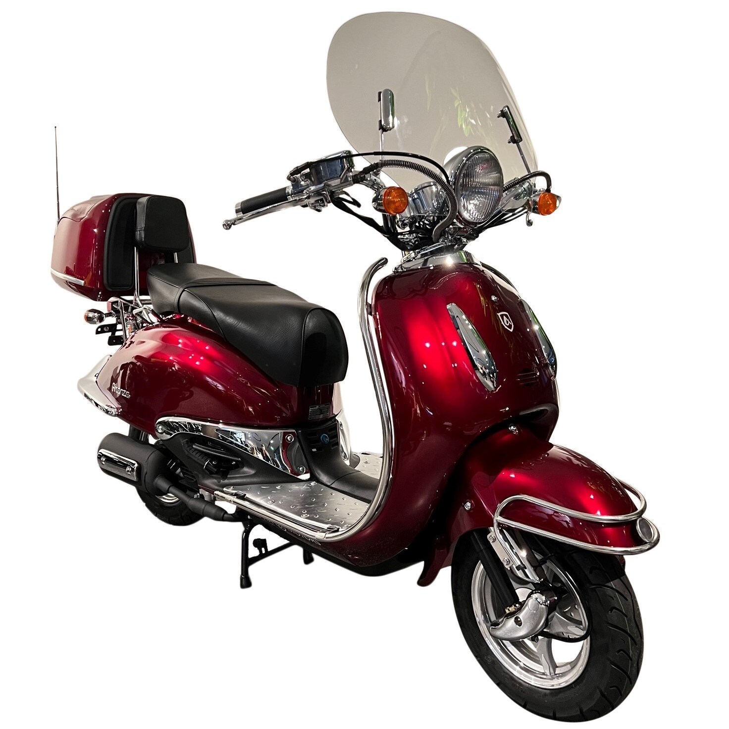 Alpha Motors Motorroller Retro Firenze Limited 50 ccm 45 km/h EURO 5 weinrot - Bild 1