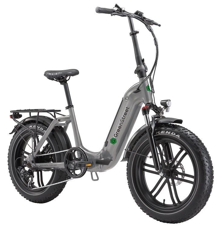 GreenStreet E-Bike Tiefeinsteiger Klapprad GS5 250 W 20 Zoll grau | 04250274102818