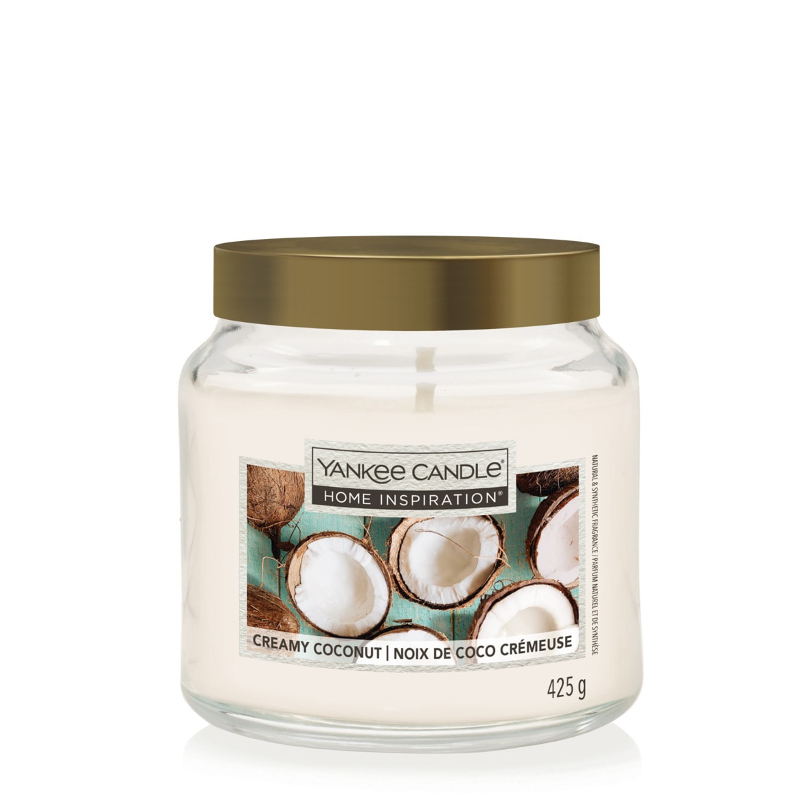 Yankee Candle 425g-versch. Ausf&uuml;hrungen-Mittleres Glas Creamy Coconut - Bild 1