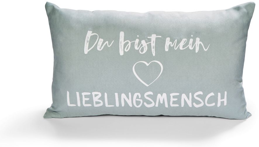 Dekokissen Spr&uuml;che-versch. Ausf&uuml;hrungen-Lieblingsmensch - Bild 1