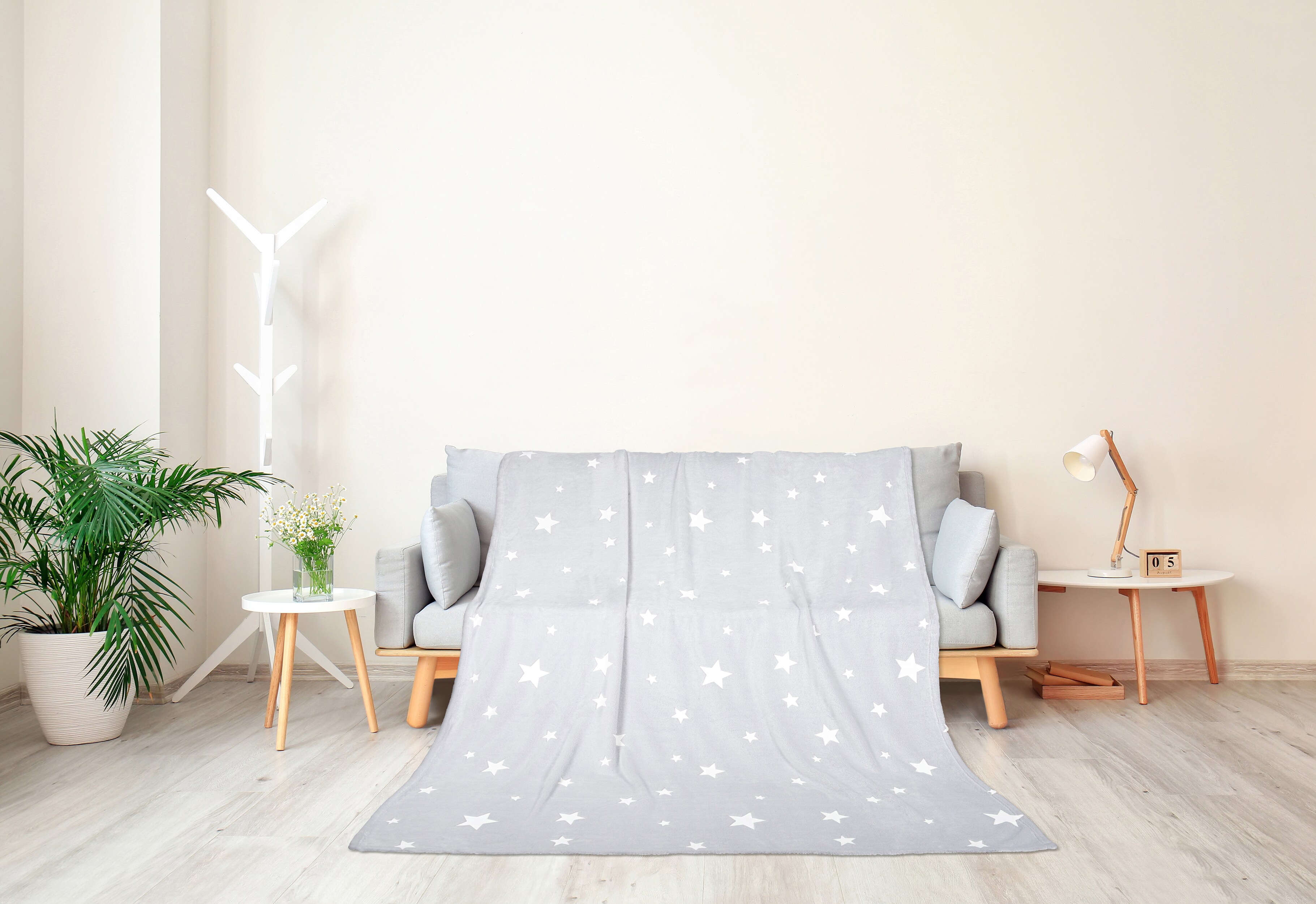 Wohndecke Glow in the dark 150x200cm-versch. Ausf&uuml;hrungen-Sterne - Bild 1