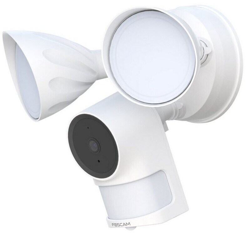 Foscam F41 ist eine Flutlichtkamera mit Bewegungsmelder, integrierter Beleuchtung und Sicherheitssirene, sehr guter Nach