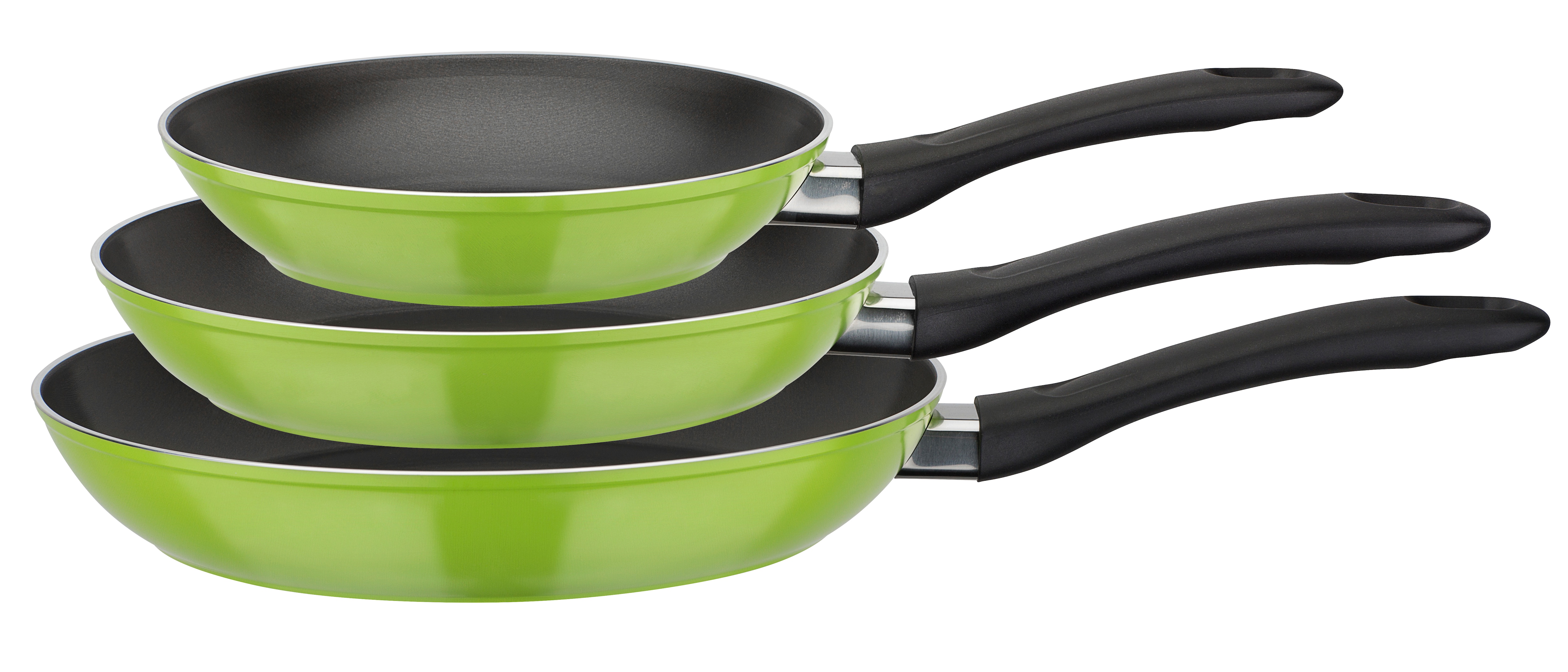 GSW Pfannen-Set Nova 3-tlg. gr&uuml;n - Bild 1