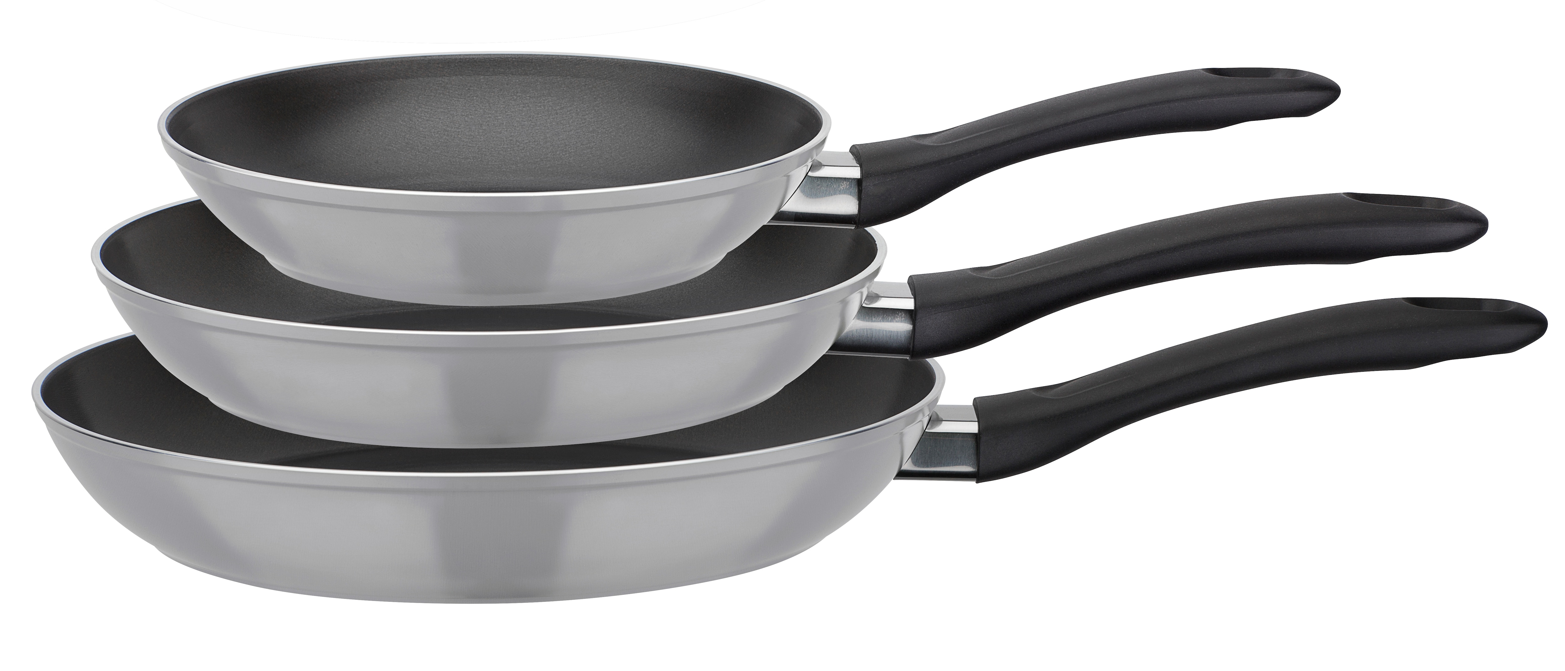 GSW Pfannen-Set Nova 3-tlg. grau - Bild 1