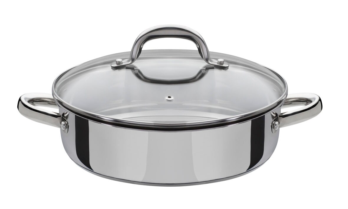 Servierpfanne Montreal 24cm mit Glasdeckel | 04005643990066