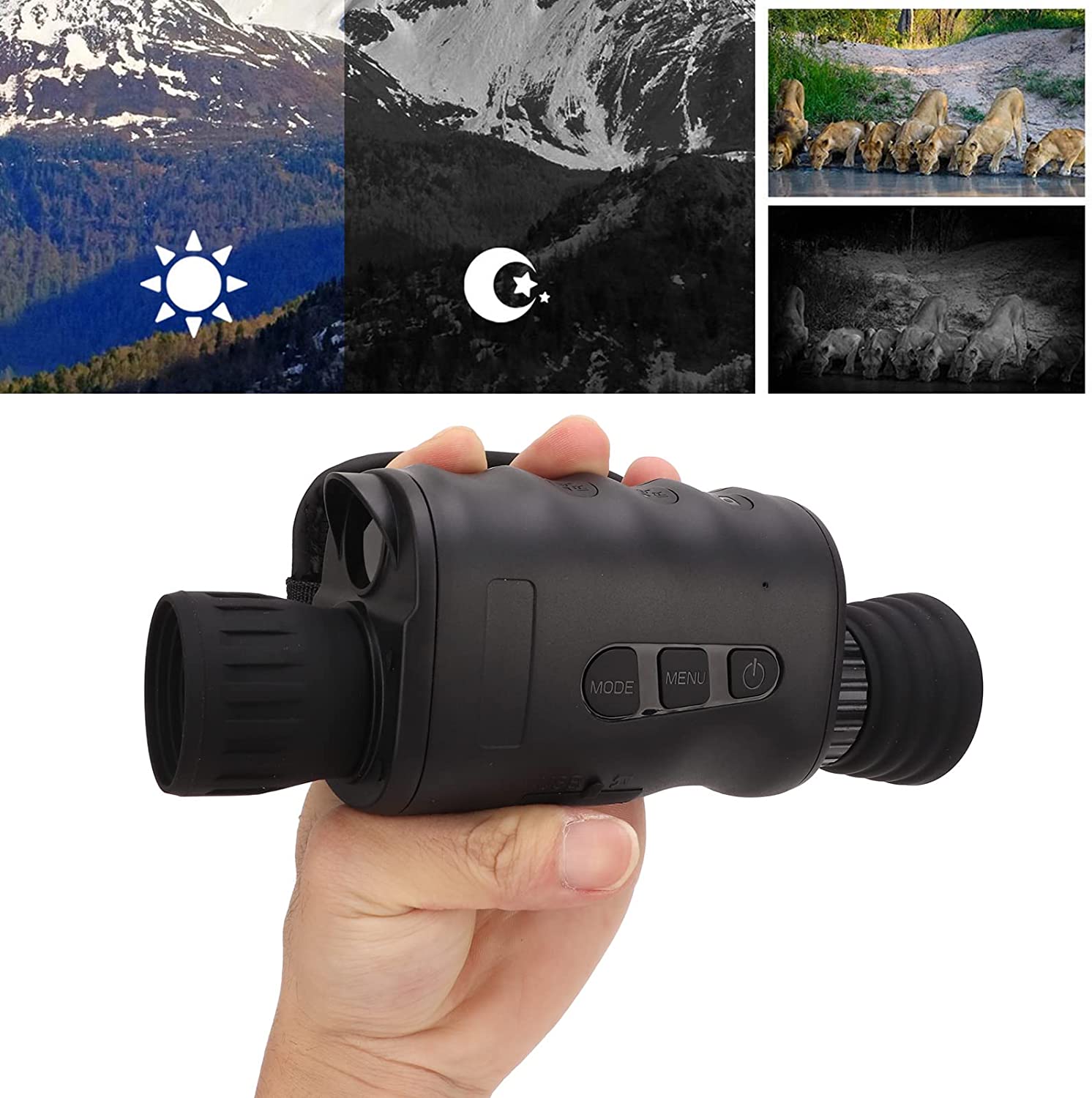 Fernglas Mit Nachtsicht 1x18 Digital Nachtsichtgerät | NV / Night Vision OMNV-10 3 Fragezeichen