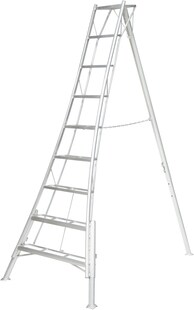 Niwaki Aluminium 3-Holm-Gartenleiter silber - versch. Ausführungen - Bild 1