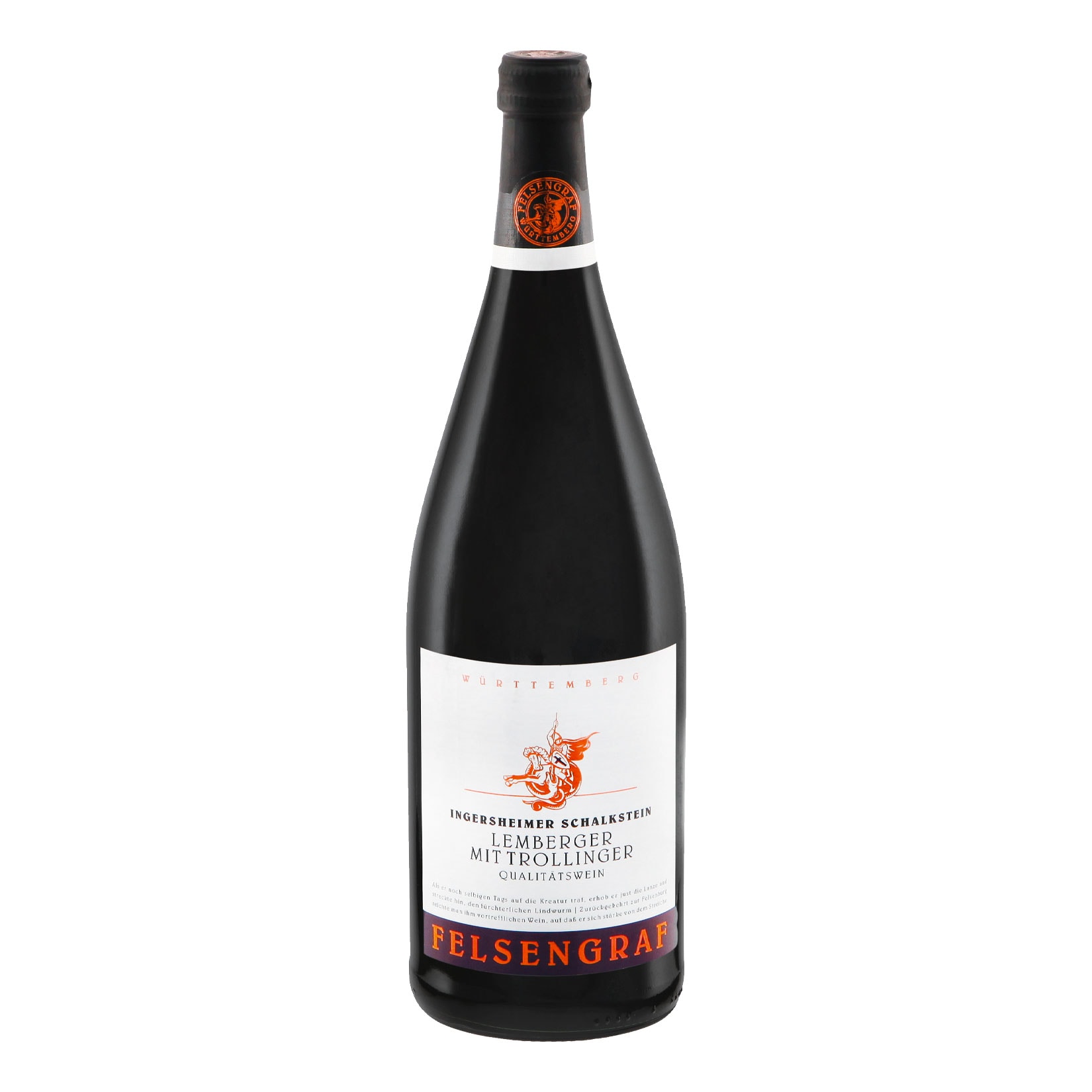 Ingersheimer Schalkstein Lemberger mit Trollinger Qualit&auml;tswein rot 12,0 % vol 1 Liter - Bild 1