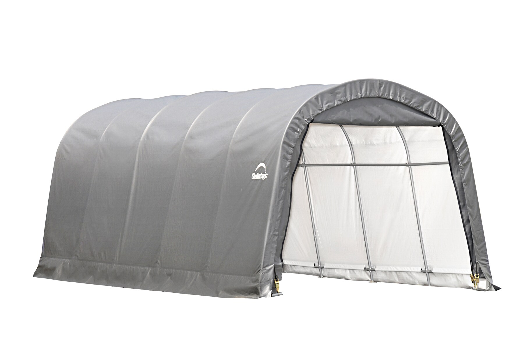 ShelterLogic Stahl Folien Zeltgarage Ger&auml;tehaus 22,57m&sup2; grau 610x370x240 cm - Bild 1