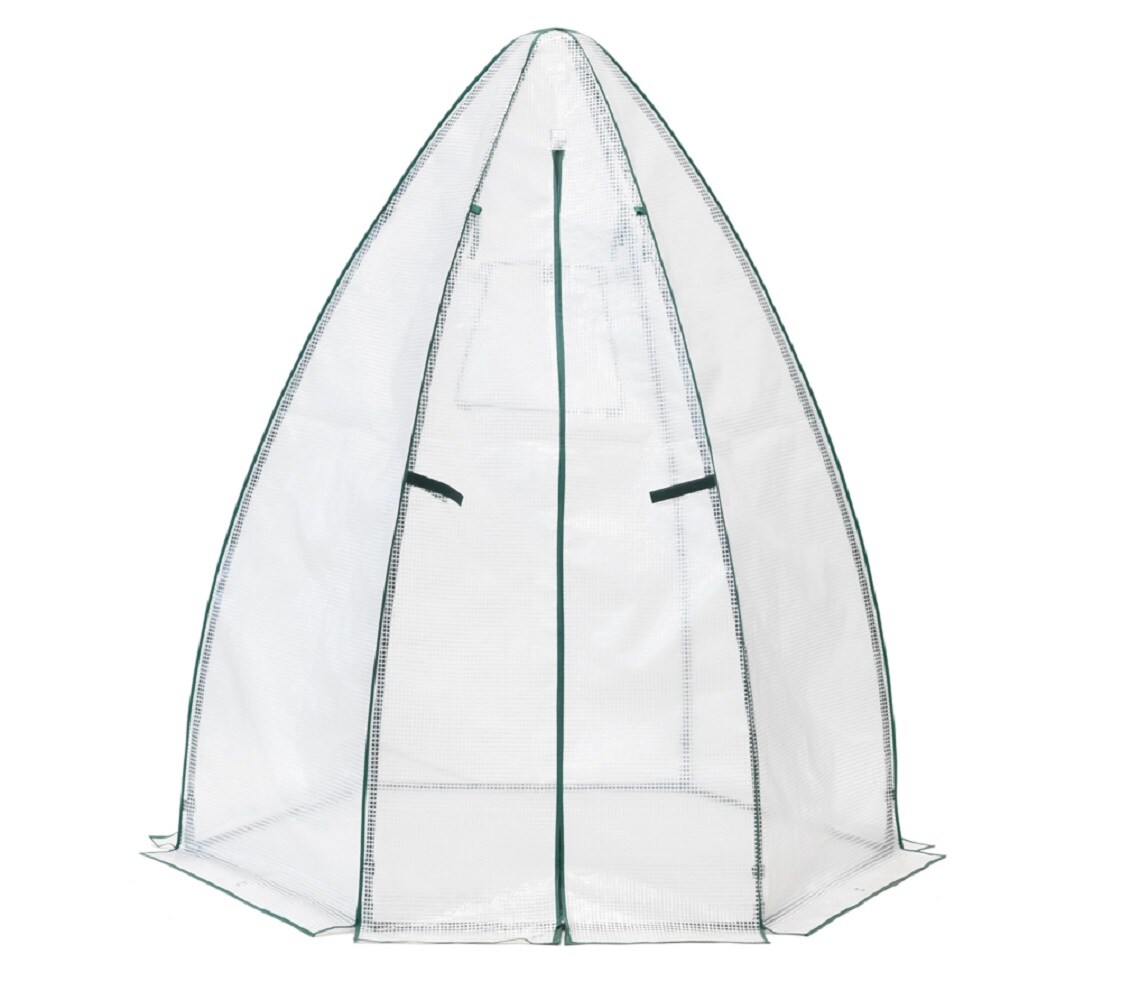 Westmann Foliengewächshaus Winterzelt weiß 160×183 cm | 04260280774770