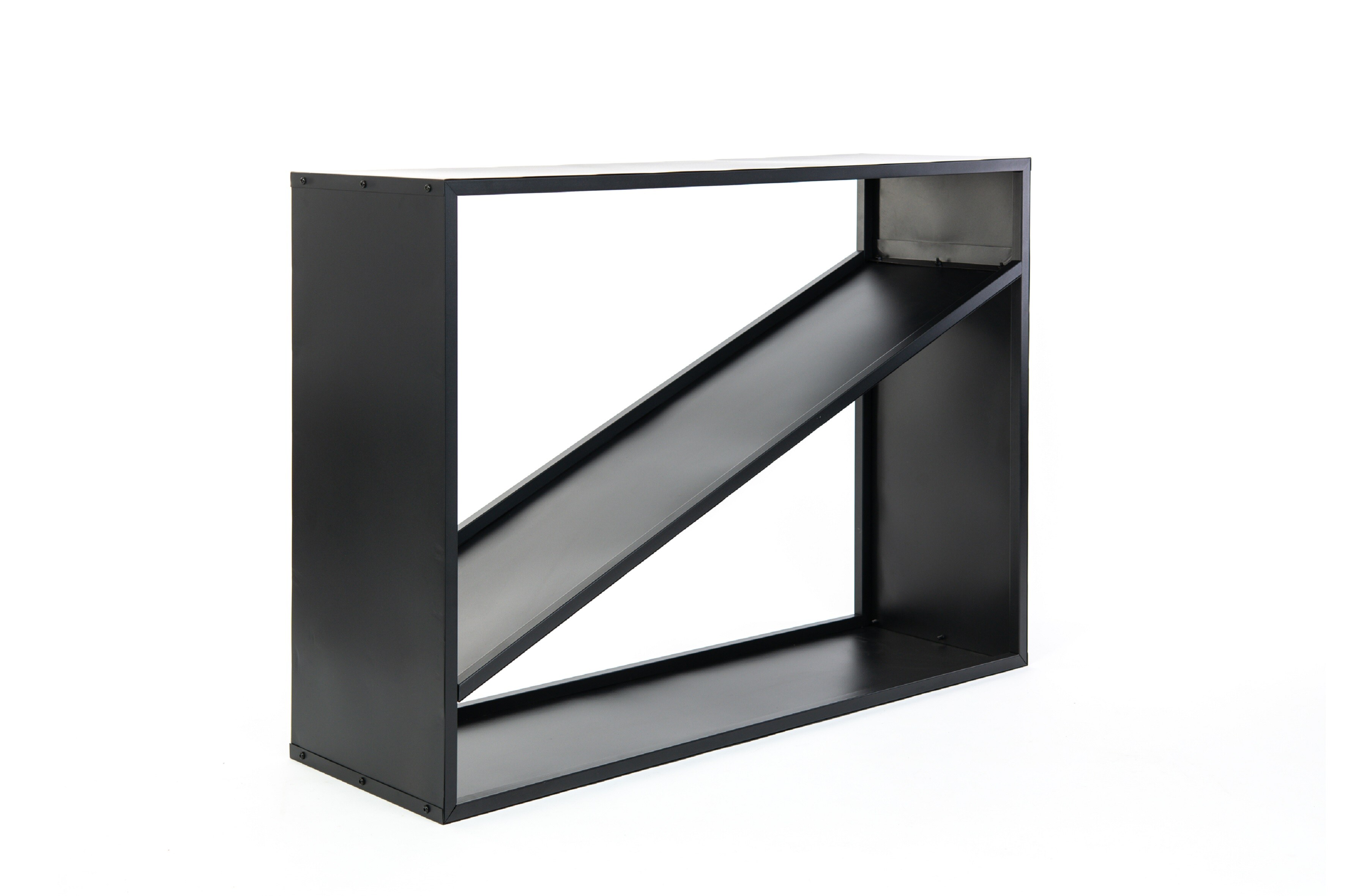 Westmann Stahl Kaminholzregal Holzlager schwarz 115x35x80 cm - Bild 1