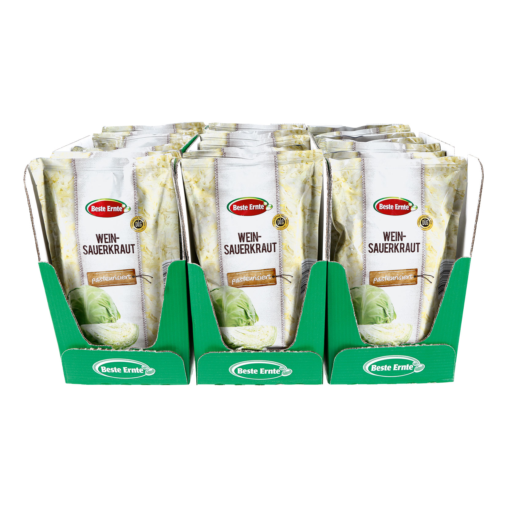 Beste Ernte Weinsauerkraut 500 g, 21er Pack