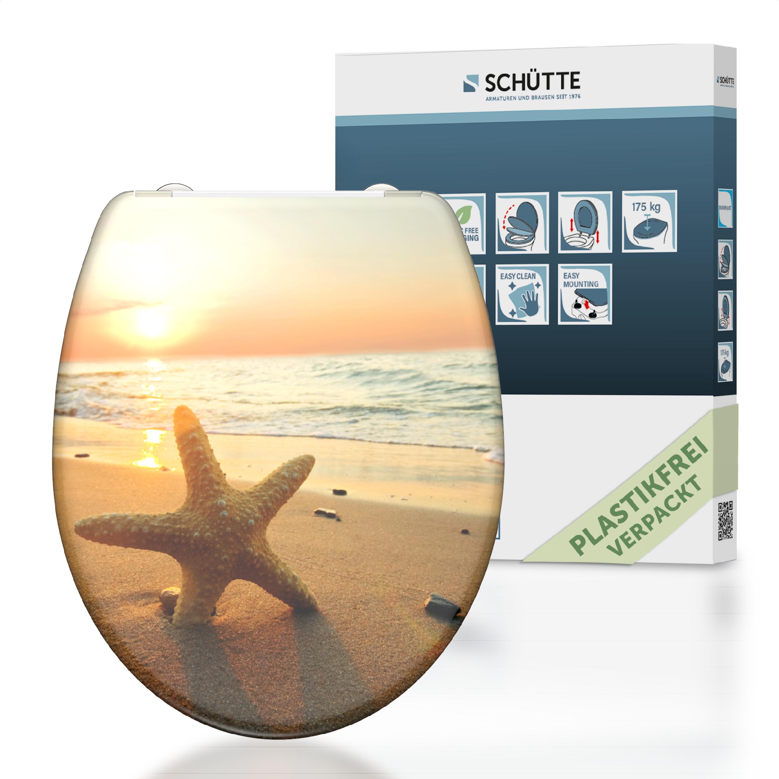 Sch&uuml;tte Duroplast WC Sitz SEA STAR, mit Absenkautomatik und Schnellverschluss - Bild 1