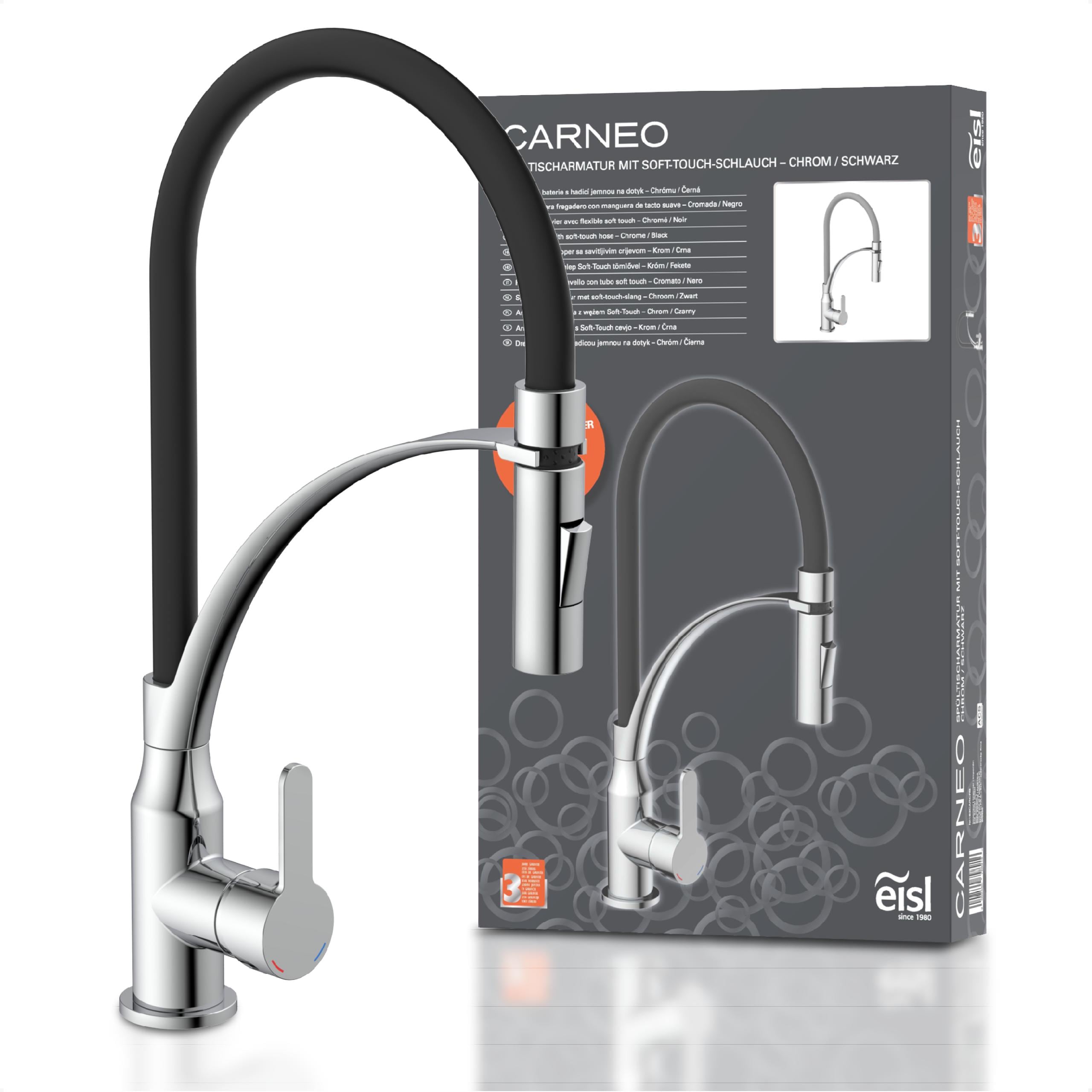 Eisl K&uuml;chenarmatur CARNEO mit Geschirrbrause Chrom - Bild 1