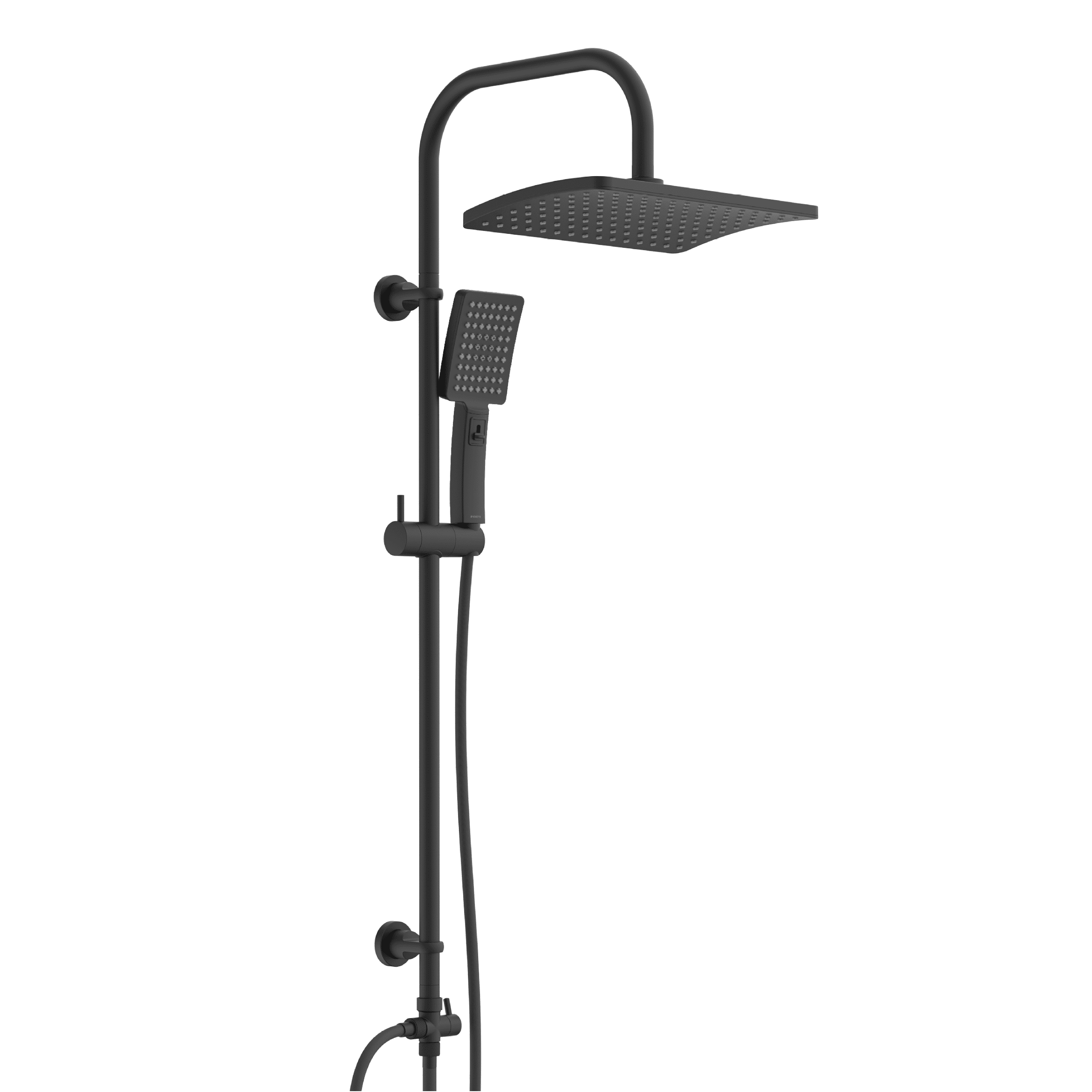 Sch&uuml;tte Duschset MALLORCA Regendusche ohne Armatur Schwarz - Bild 1