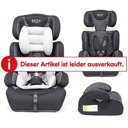 Blij`r Ivo grey/black Autositz Kindersitz Gruppe I-III 9-36kg mit Seitenaufprallschutz - Bild 1