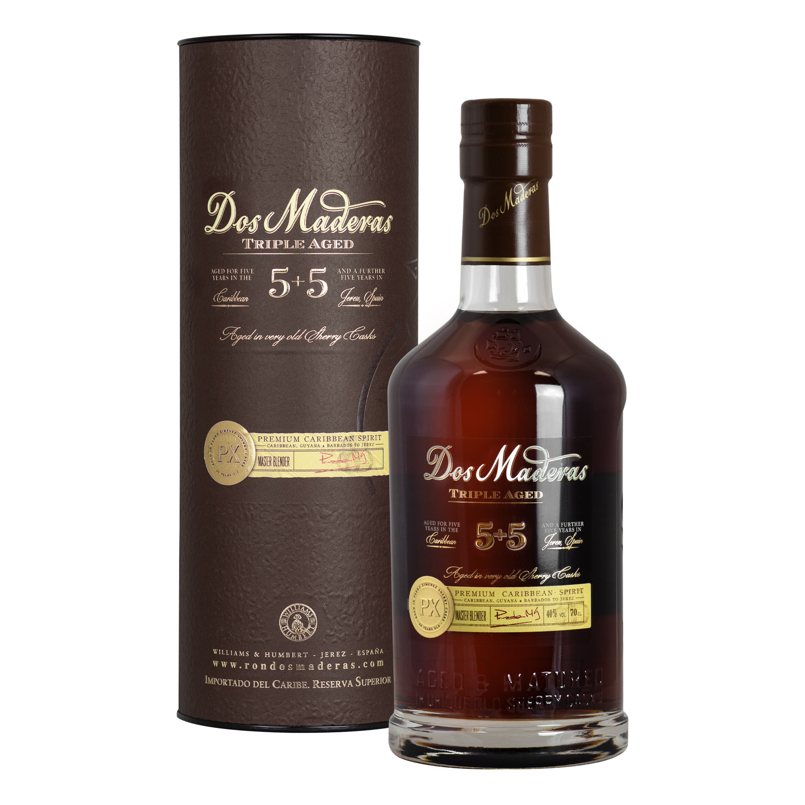 Dos Maderas 5+5 PX Rum 40 % vol 0,7 Liter - Bild 1