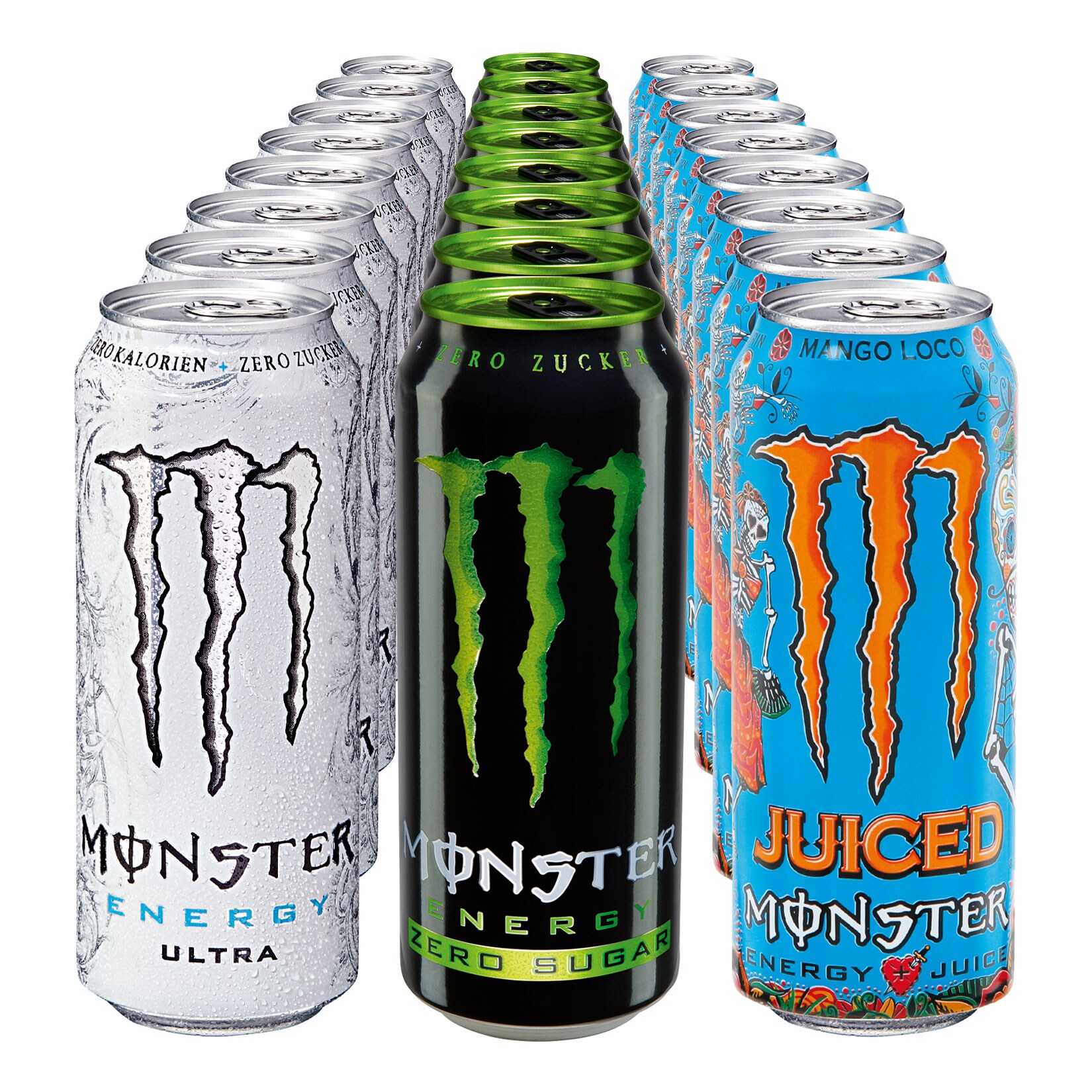 Monster Energy Drink 0,5 Liter Dose, verschiedene Sorten, 24er Pack - Bild 1