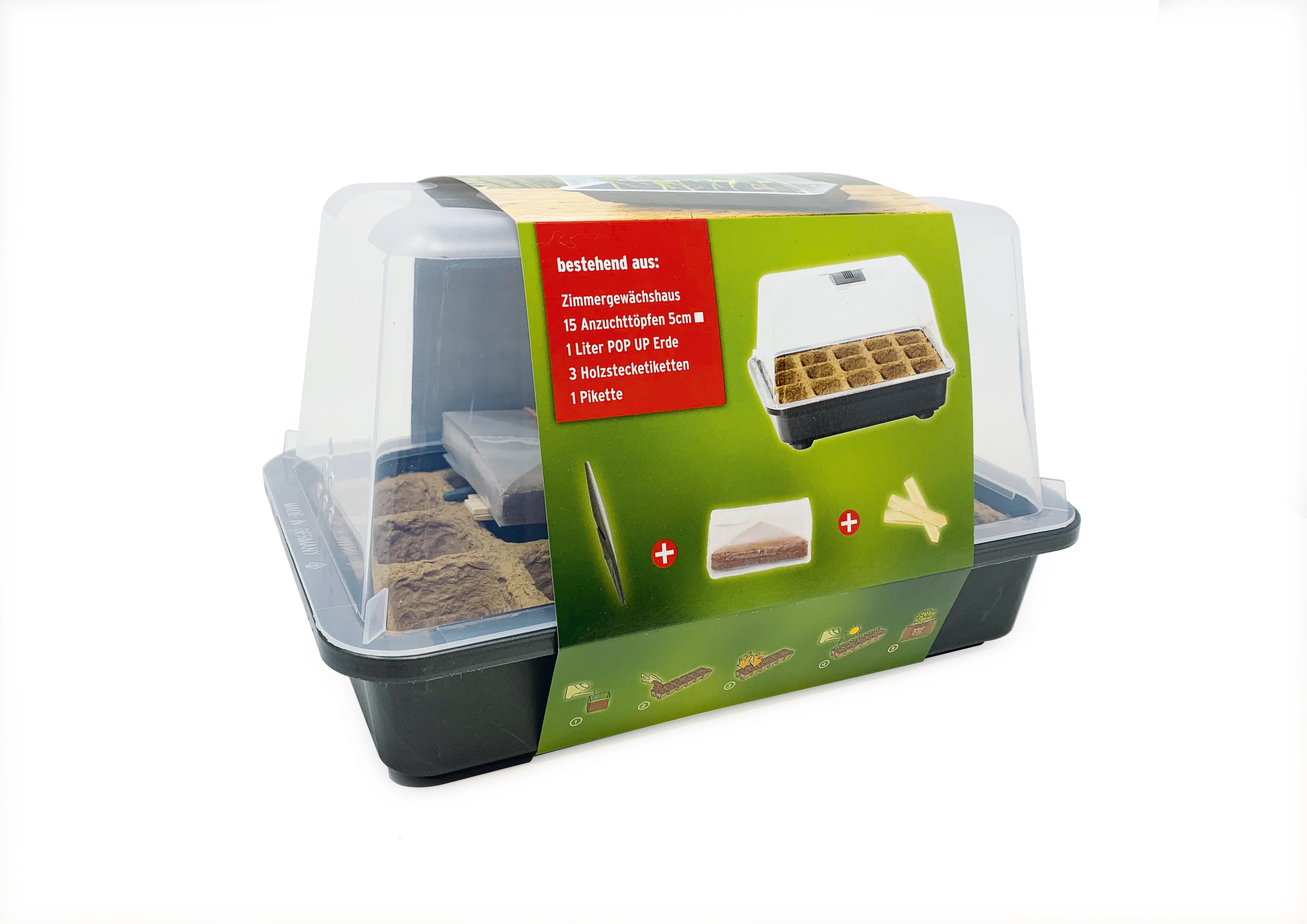 Gew&auml;chshaus Anzuchtset - Bild 1