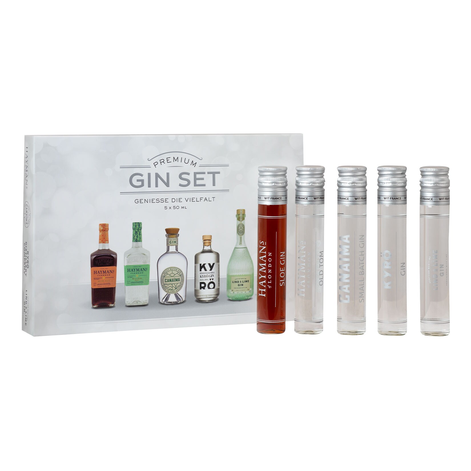 Premium Gin Set 26,0 - 47,0 % vol 5 x 0,05 Liter - Bild 1