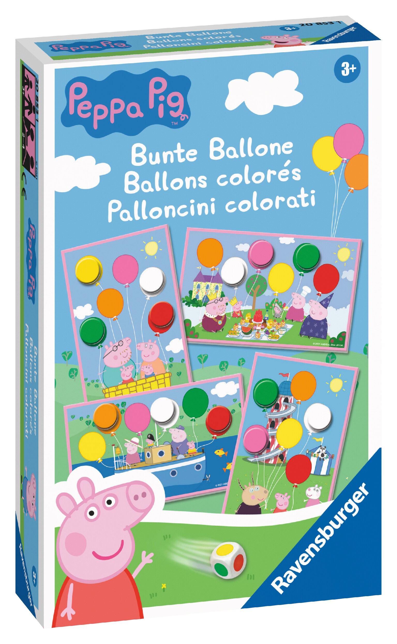 Mitbringspiele Ravensburger  Peppa Pig Bunte Ballone - versch. Ausf&uuml;hrungen. - Bild 1
