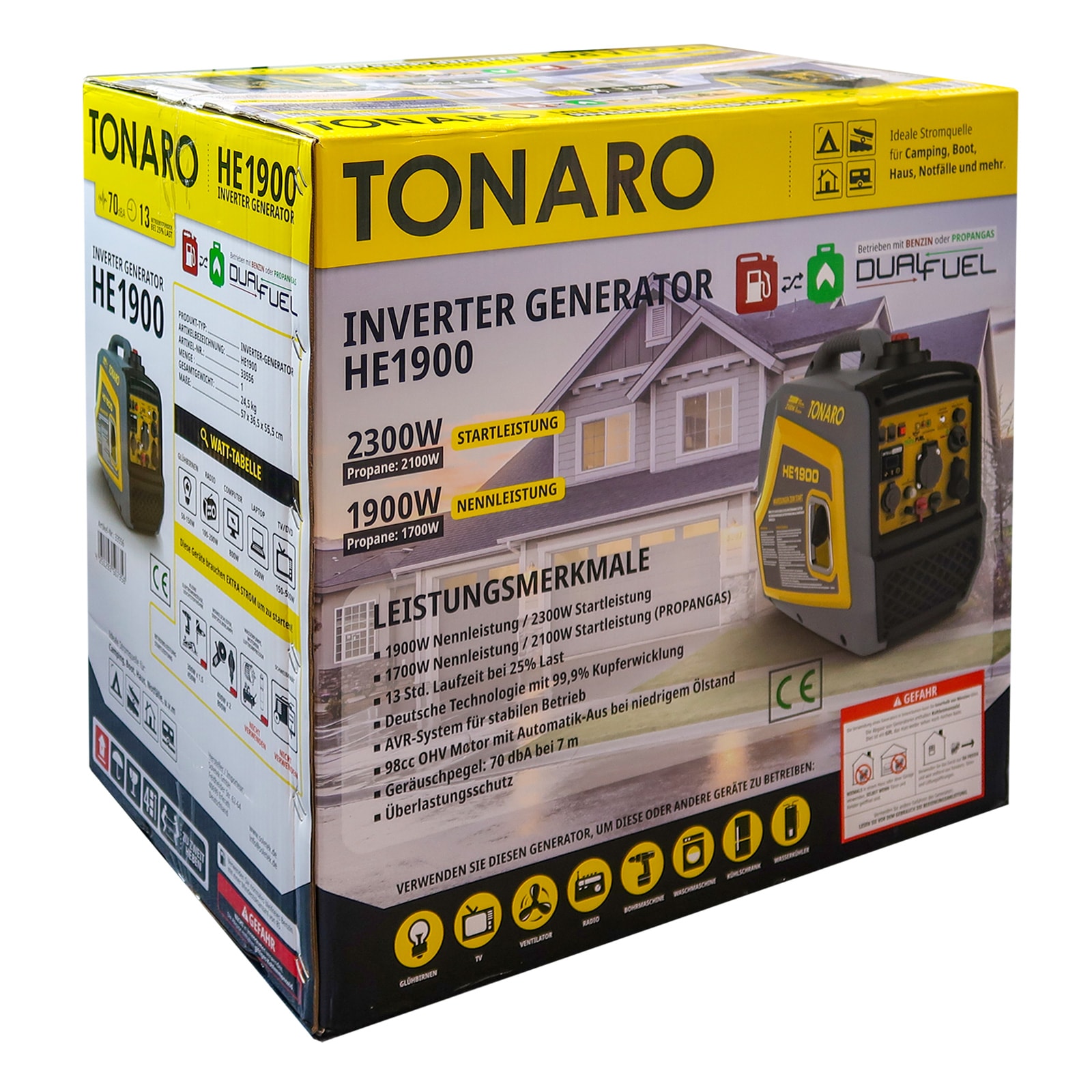 Tonaro Dual- Inverter Generator HE 1900 - Bild 1