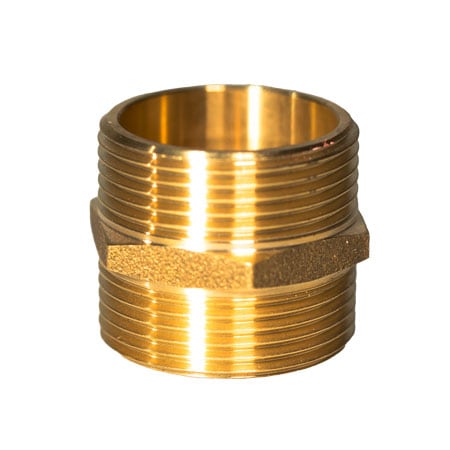 Zubeh&ouml;r Doppelnippel Messing 1 1/4" AG - Bild 1