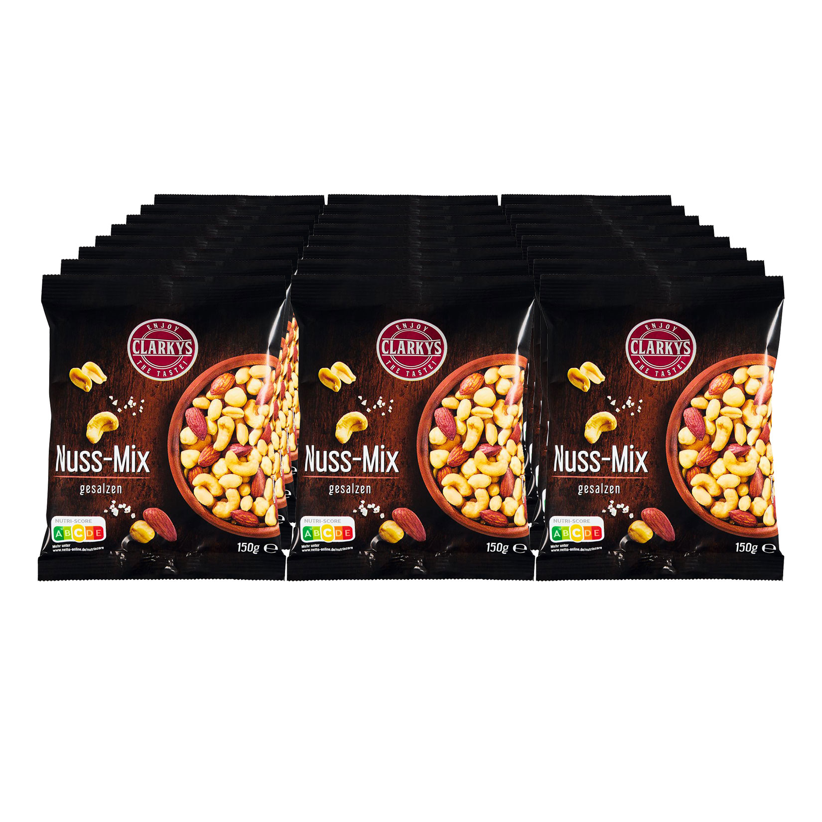 Clarkys Nuss-Mix gesalzen 150 g, 24er Pack - Bild 1