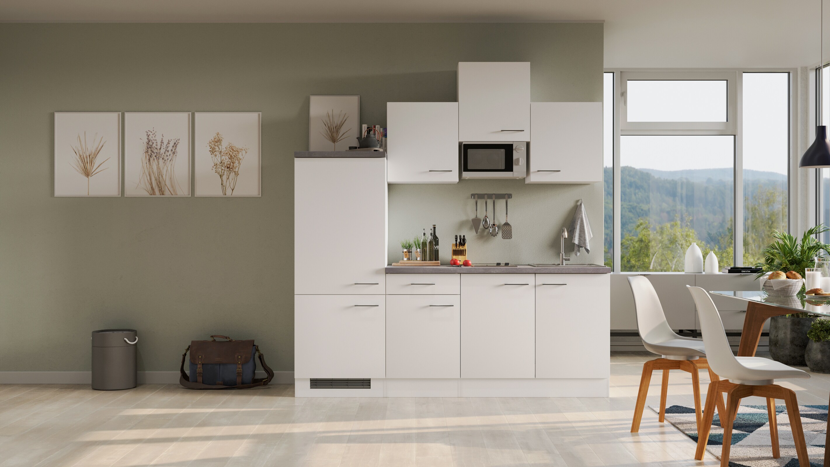 Flex-Well K&uuml;chenzeile 210cm G-210-1602-002 Lucca - Bild 1