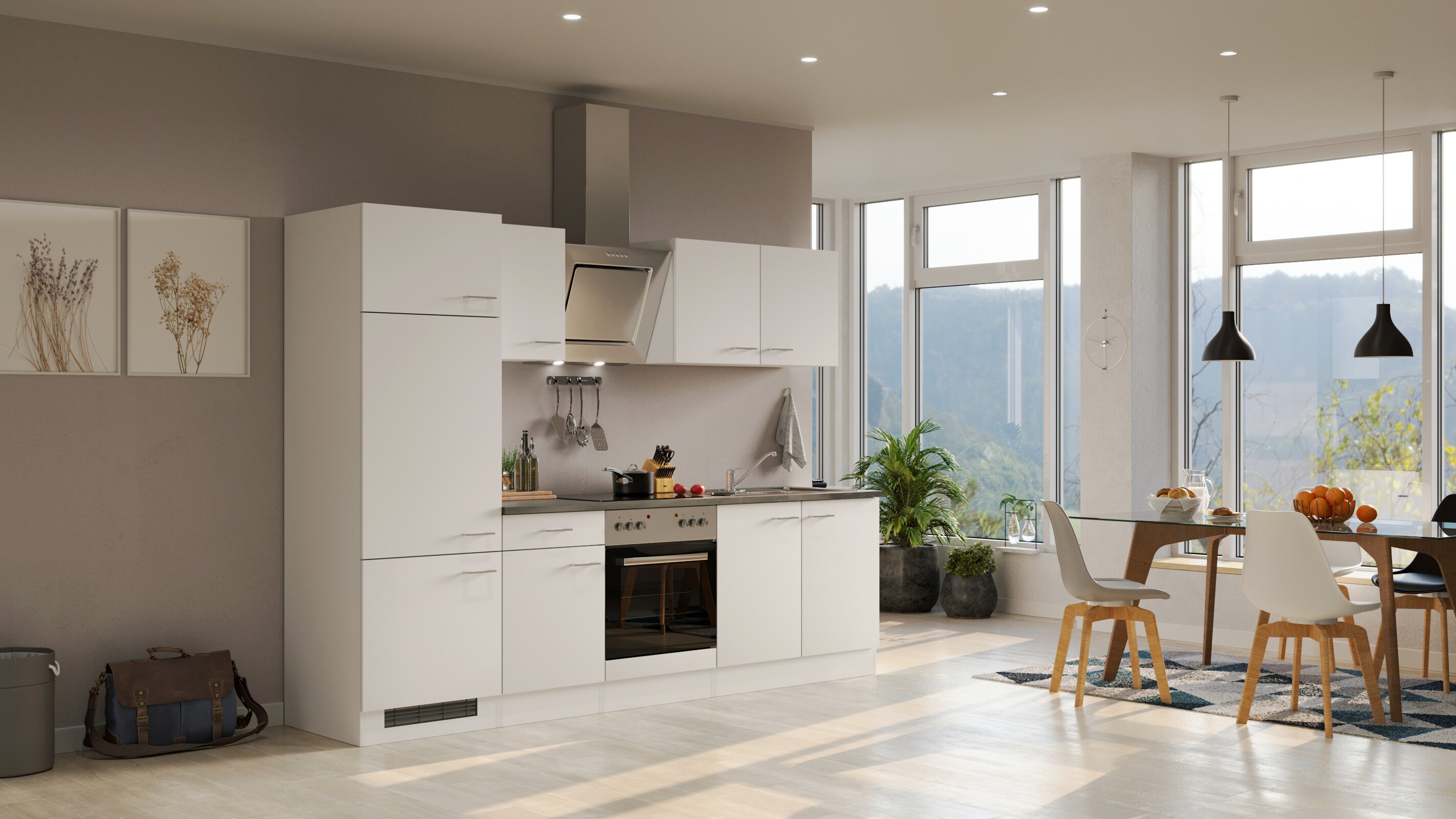 Flex-Well K&uuml;chenzeile 270cm G-270-2207-006 Lucca - Bild 1