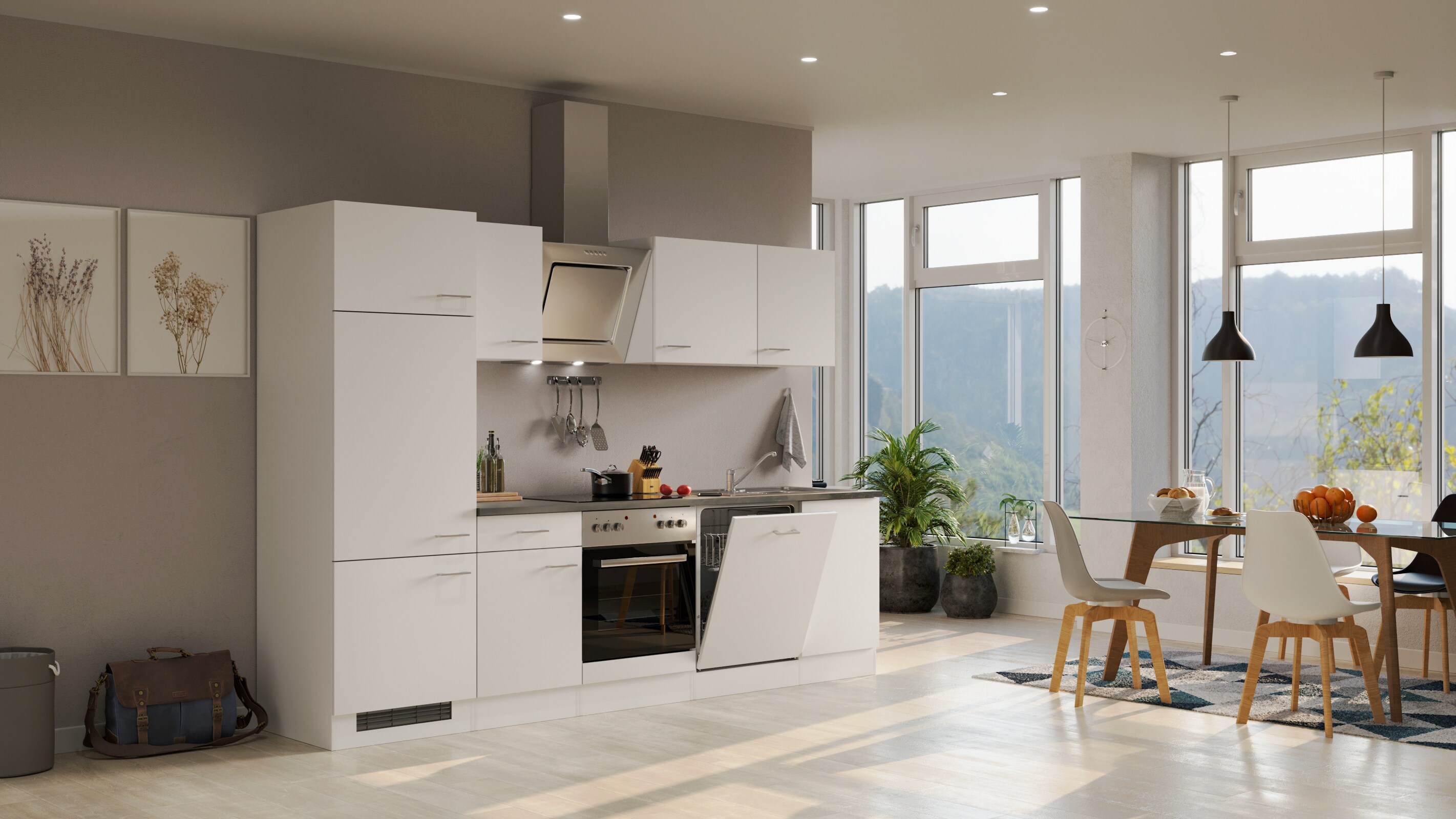 Flex-Well K&uuml;chenzeile 280cm G-280-2304-006 Lucca - Bild 1