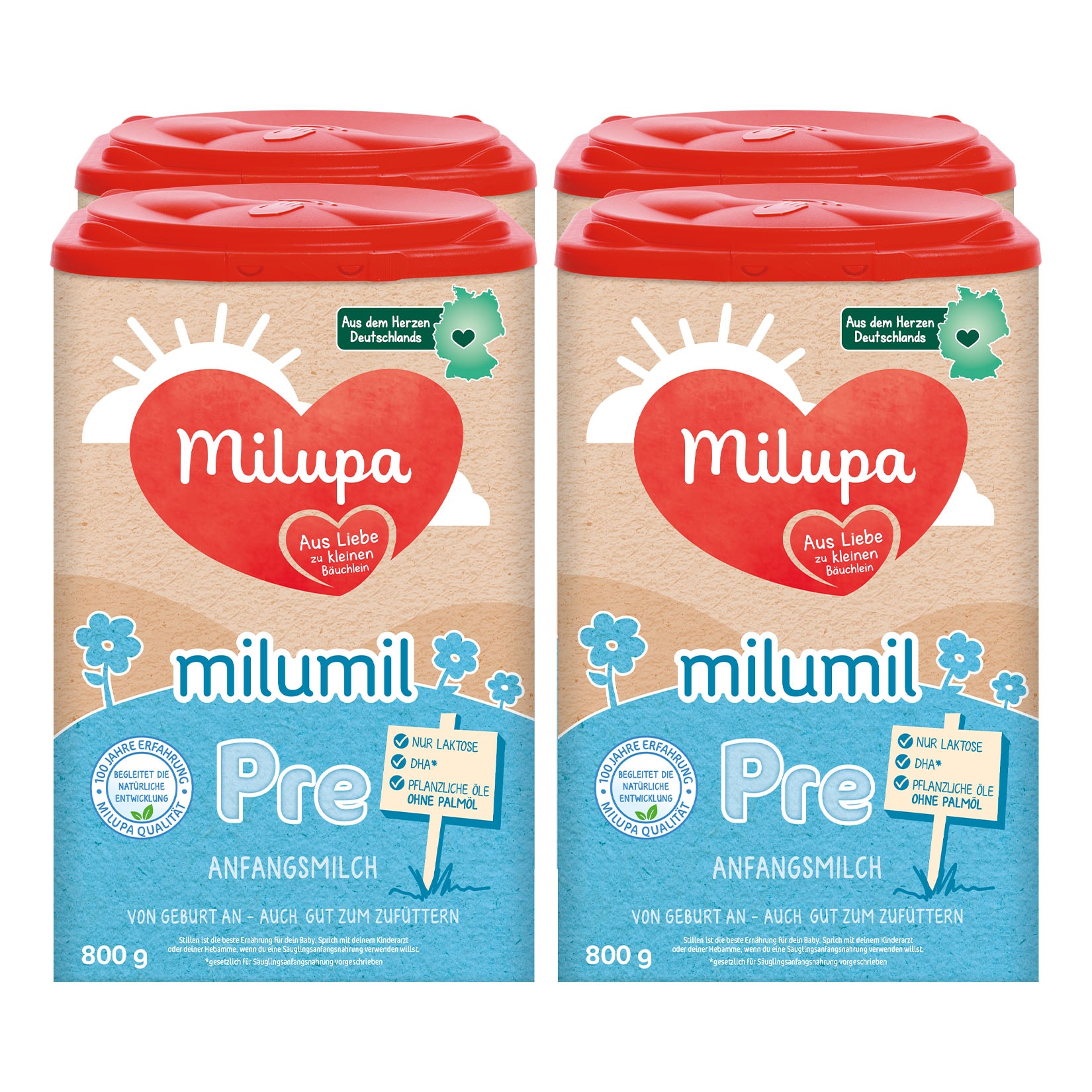 Milupa Milumil Pre 800 g, 4er Pack - Bild 1