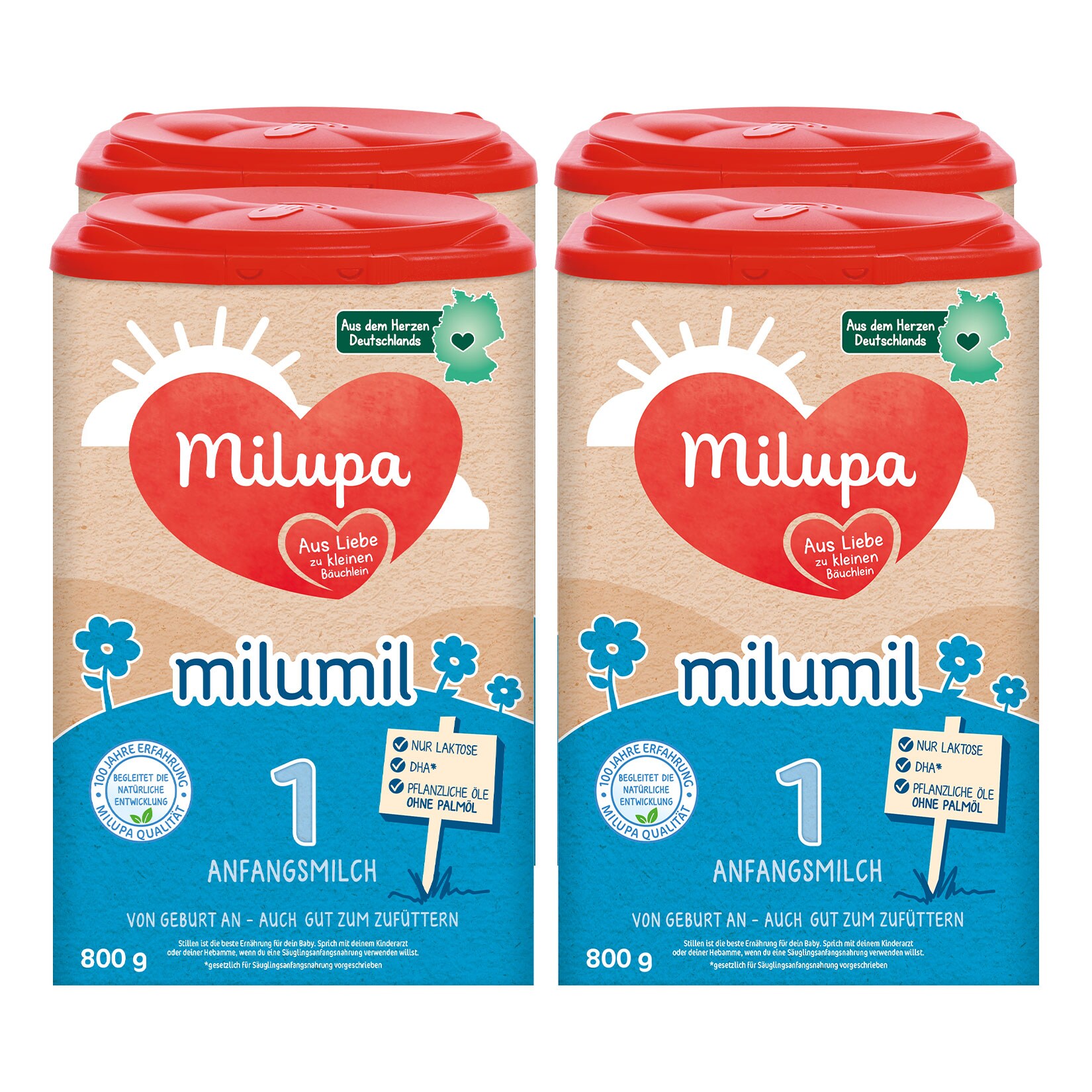 Milupa Milumil 1 800 g, 4er Pack